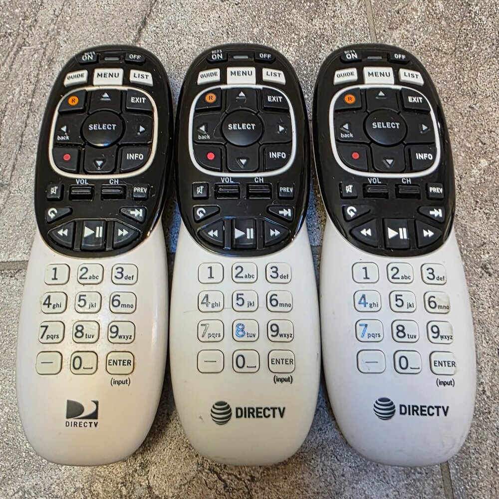 lot of 3 Direct TV Remote CONTROL 2AG0FRC305A ATT tested works